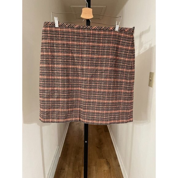 NWT Talbots Tan Plaid Pencil Skirt - Picture 1 of 5